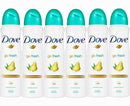 Dove Go Fresh Pear & Aloe Antiperspirant Deodorant Spray 250ml - Pack of 6