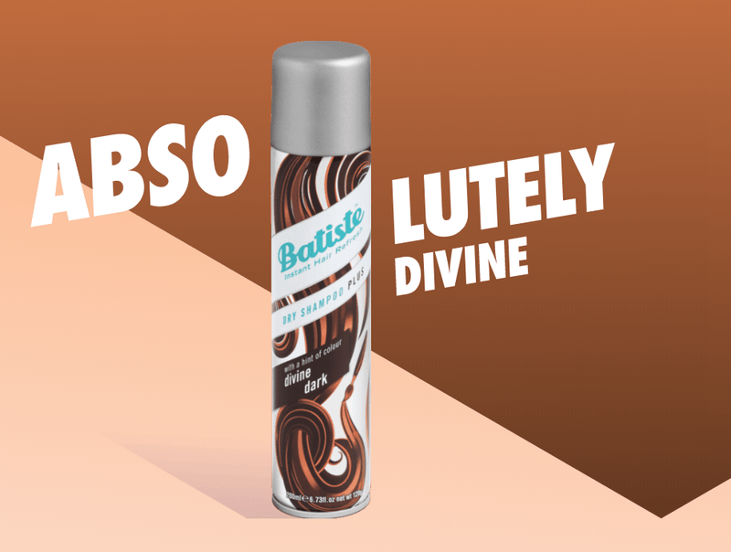 Batiste Dry Shampoo Plus, Divine Dark, 6.73 fl. oz - Pack of 2