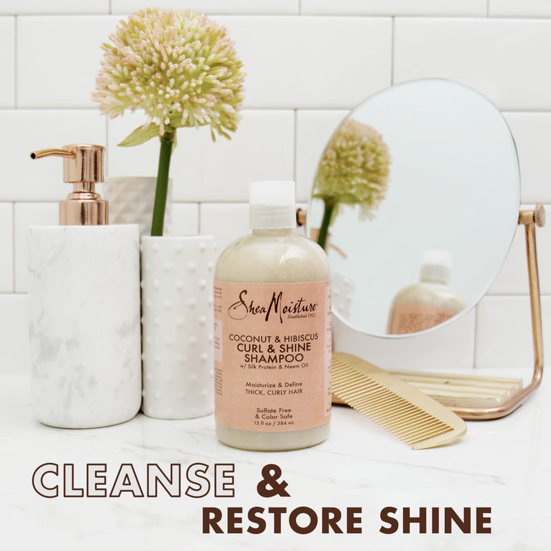 Shea Moisture Coconut and Hibiscus Curl and Shine Shampoo 13oz