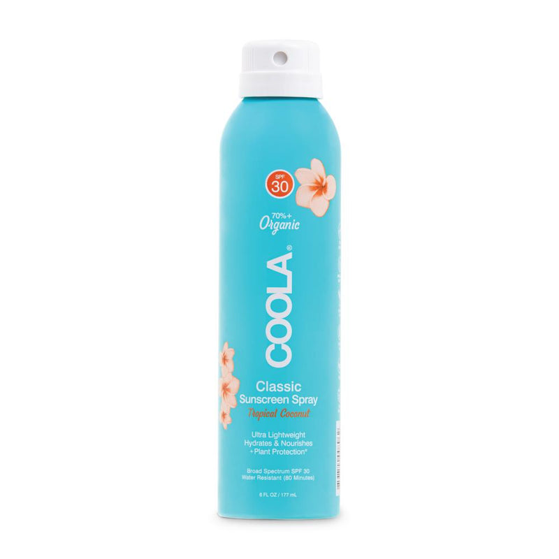 Coola Organic Classic Body Sunscreen Spray SPF 30 Tropical Coconut 6oz