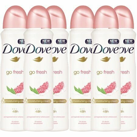 Dove Spray Deodorant Pomegranate & Lemon 250ml - Pack of 6