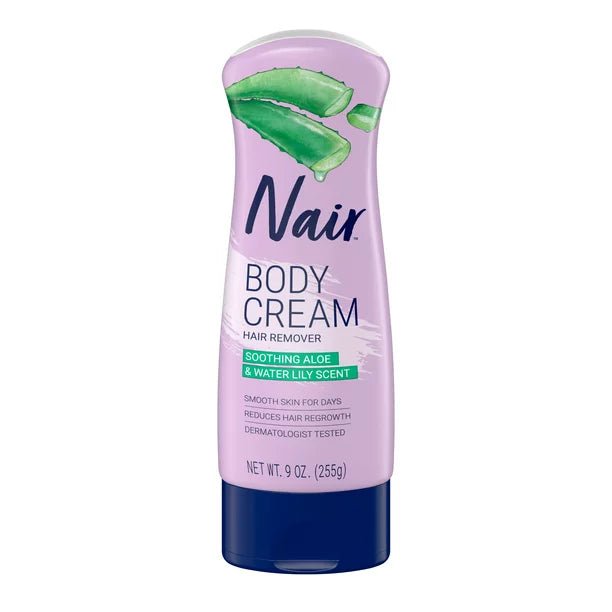 Nair Body Cream Hair Remover Soothing Aloe & Water Lily Scent 9oz