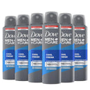 Dove Men+Care Cool Fresh 48 HR Antiperspirant Spray for Men 150ml - Pack of 6