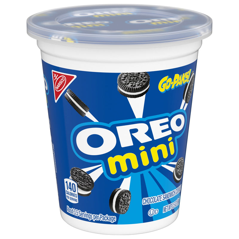 Nabisco Oreo Mini Chocolate Sandwich Cookies Go-Paks, 3.5oz - 12 Count