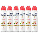 Dove Spray Go Fresh Apple & White Tea 48H Antiperspirant Deodorant 250ml - 6 Pack
