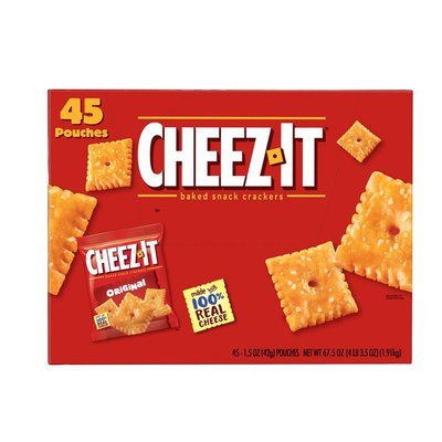 Cheez-It Original Baked Snack Crackers  (45 Pouches)