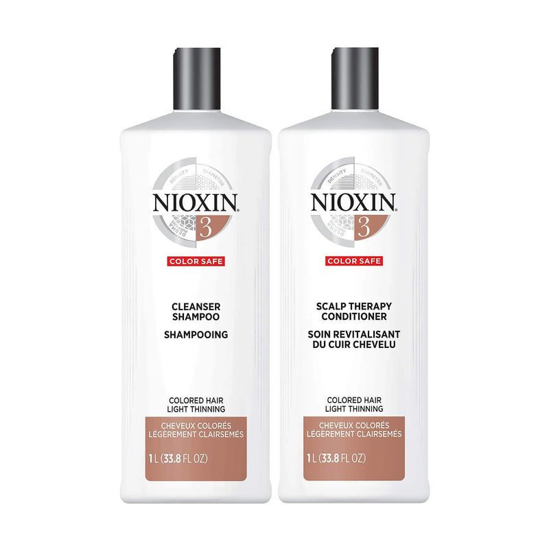 Nioxin System 3 Cleanser Shampoo & Scalp Therapy Conditioner Duo 33.8oz