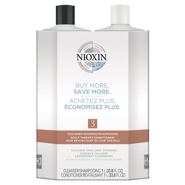 Nioxin System 3 Cleanser Shampoo & Scalp Therapy Conditioner Duo 33.8oz