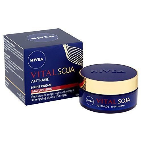 Nivea Vital Soja Anti-Age Night Care Cream for Mature Skin 50ml