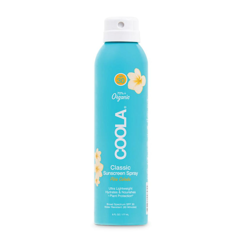 Coola Classic Body Organic Sunscreen Spray SPF 30 Pina Colada 6oz