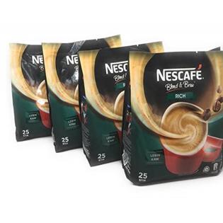Nescafe 3 in 1 Rich Instant Coffee Serve in Cold or Hot  - Pack of 4