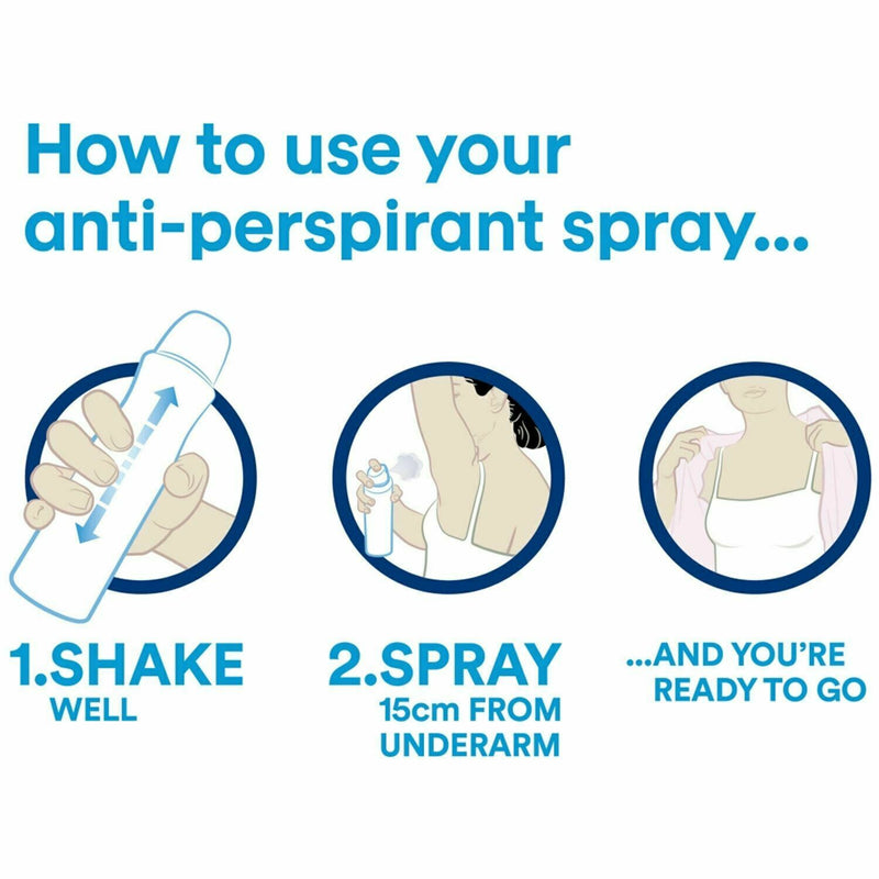 Dove Go Fresh Pear & Aloe Antiperspirant Deodorant Spray 250ml - Pack of 6