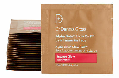 Dr. Dennis Gross Alpha Beta Intense Glow Pad Self-Tanner for Face- 20 Towelettes 2.2ml