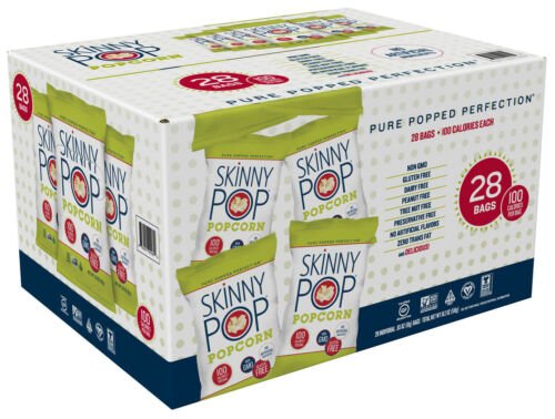 Skinny Pop Popcorn Snack Bags 65oz - 28 Bags