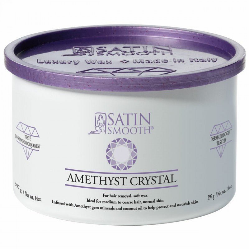 Satin Smooth Amethyst Crystal Hair Removal Wax 14oz