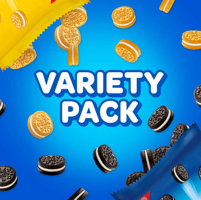 Oreo Mini Mix Sandwich Cookies Variety Pack, - 30 Packs