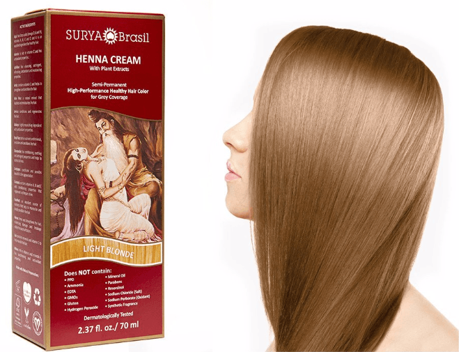Surya Brasil Henna Cream Hair Color Light Blonde 2.37 oz